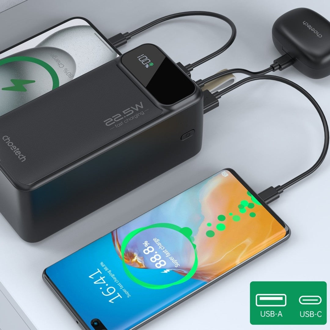 NNEDSZ CHOETECH B732 50000mAh Power Bank PD22.5W with Digital Display-3